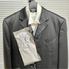 撮影　結婚式　タキシード ネクタイ新品付🕺PERLA Sサイズ フルセット ブラックの画像