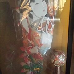 羽子板モチーフ◆日本人形？？桃の節句飾り
