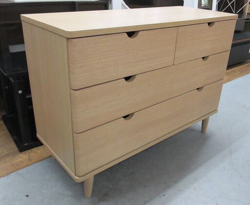 R488 NITORI ルフィ２ローチェスト、3段チェスト、幅100cm