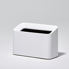 ゴミ箱　ideaco チューブラーコットントラッシュ　白