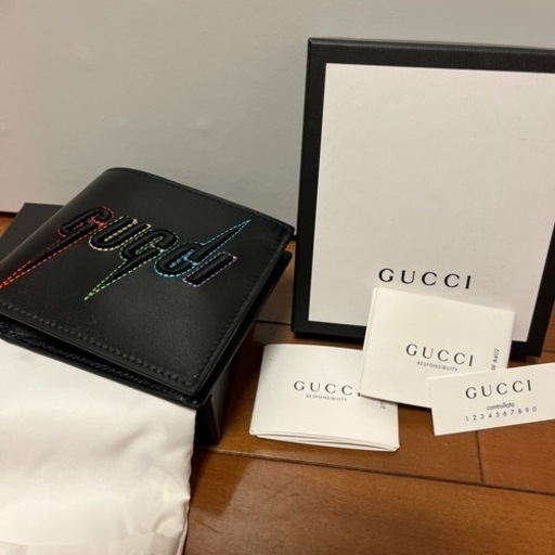 【値下げ】【新品　未使用】GUCCI グッチ ブレード ウォレット 折り財布　メンズ