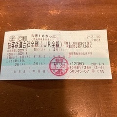 青春18きっぷ　4回分(4名分)