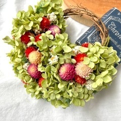 アナベル紫陽花リース