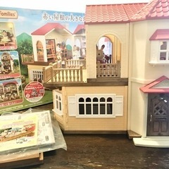 取引終えました✨シルバニアファミリー赤い屋根の大きなお家の画像