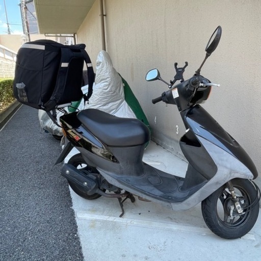 レッツ2 原付バイク　デリバリーバック付き