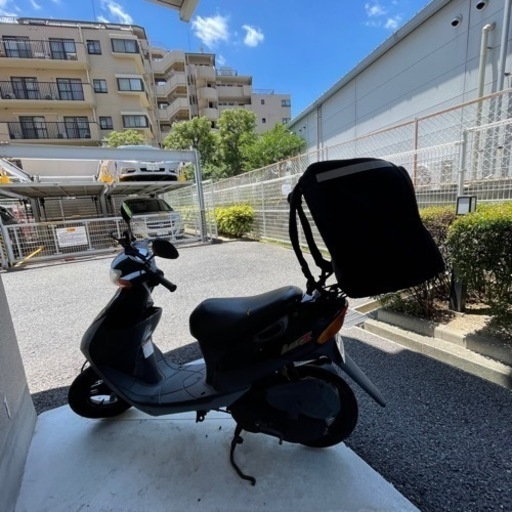 レッツ2 原付バイク　デリバリーバック付き