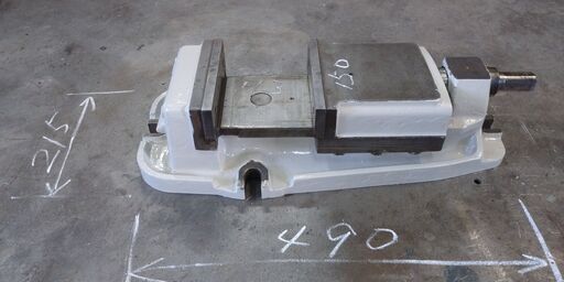 TSUDAKOMA／津田駒　150㎜機械バイス、ハンドル無 再塗装品