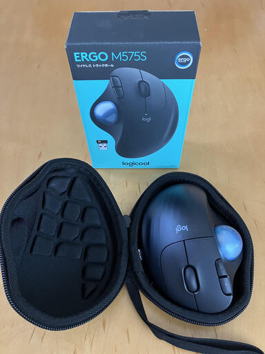ロジクール ERGO M575S ワイヤレス トラックボール(専用収納ケース付き) 中古