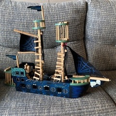フランス製 木造り海賊船『ファントム』+海賊フィギュアセットの画像