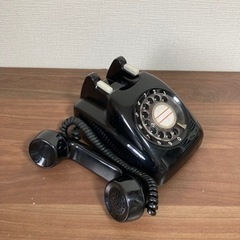 昭和レトロ 黒電話の画像