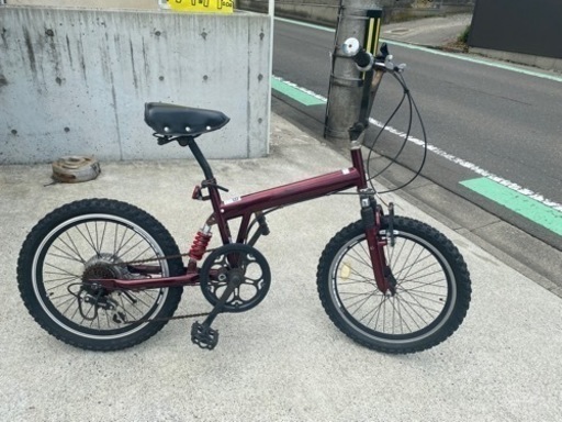 caringbah カリンバ サスペンション付 20インチ 6段変速 ビーチクルーザー 中古 自転車