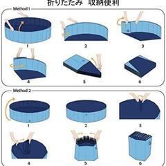 折りたたみ プール 120cmの画像