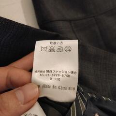 今日来れれば0円！29日引取り限定　ORIHICA レディーススーツ7号　ダークグレーチェックの画像