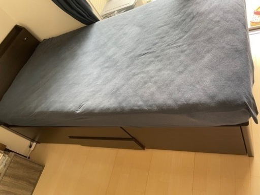 ニトリ　収納　シングルベッド