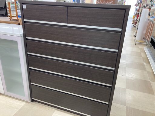 ハイチェスト　ニトリ　フラビア　ﾀﾞｰｸﾌﾞﾗｳﾝ