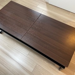 ミヤタケ ( MIYATAKE ) 天板昇降 テーブル ブラウン...