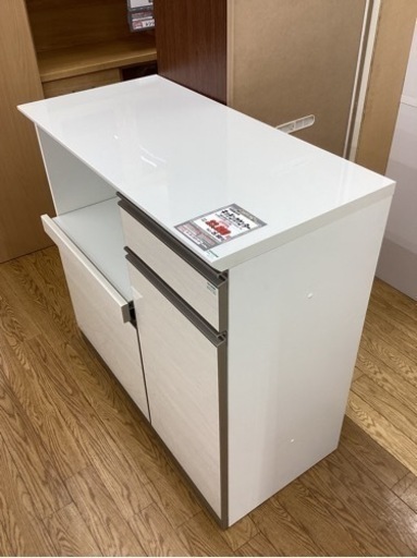 KG-106【新入荷　リサイクル品】綾野製作所　キッチンカウンター　白
