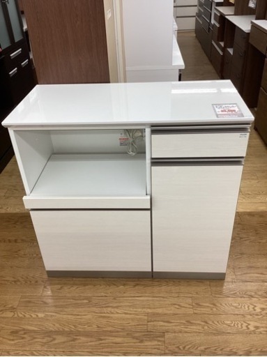 KG-106【新入荷　リサイクル品】綾野製作所　キッチンカウンター　白