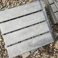 IKEA RUNNEN/ルッネン フロアデッキパネル（グレー） 1枚100円×9枚セット
