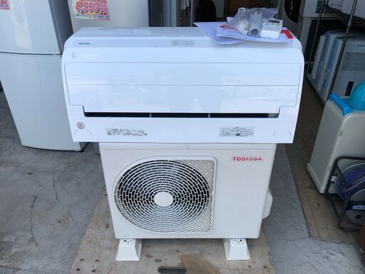 【動作保証あり】TOSHIBA 2021年 2.2kw 6畳用 ルームエアコン RAS-G221RKS【管理KR283】