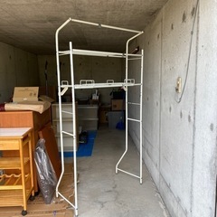 ⭐️決まりました⭐️ランドリーラック　衣装ハンガー30本付き　　引き取り限定の画像