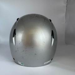 オートバイクヘルメット　シルバー　125CC以下用　の画像
