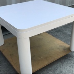 カジュアルコタツ◇60cm◇正方形◇ホワイト&ブラック◇こたつ◇...