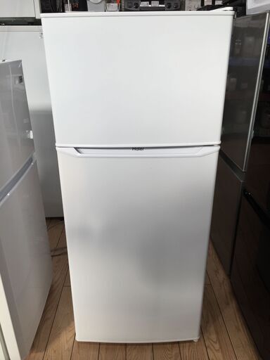 6ヶ月動作保証付！ Haier(ﾊｲｱｰﾙ)2ドア冷蔵庫 130L（308）【トレファク野田】