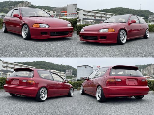 JDM64 EG6シビック 改　レッド JDM64 EG6シビック 改 レッド sir エンブレム