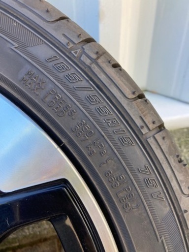 GOODYEAR 165/55R15夏タイヤ　DAIHATSU純正ホイール