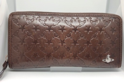 値下げ]ヴィヴィアンウエストウッド 星&ORB型押しラウンドファスナー長