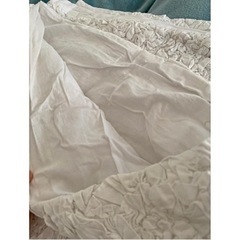【完売品】美品★ワイリス　コットンベッドカバー　ホワイト　ダブルサイズの画像