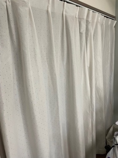 遮熱・ミラー・花粉キャッチレースカーテン(キャッチCエコプレ 100X176X2