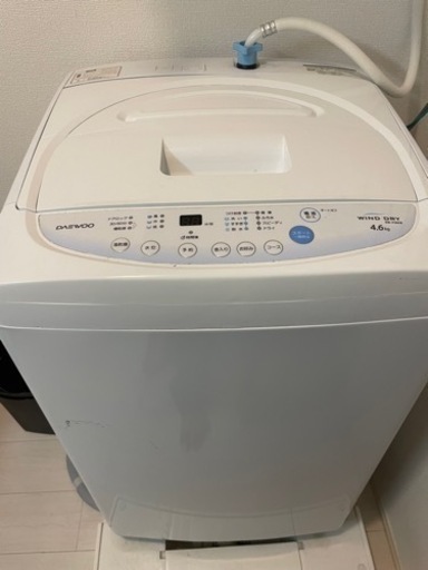 《2017年製》DAEWOO 洗濯機　4.6キロ