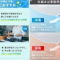 アイリスオーヤマ　業者工事要らず　移動式　暖房、冷房、除湿機　エアコンの画像