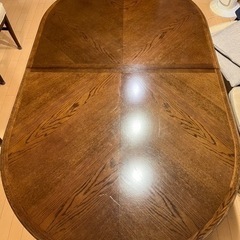 ダイニングテーブル　カリモク家具　伸縮式