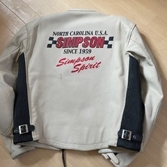 シンプソンパンチングレザー　LL  牛革の画像