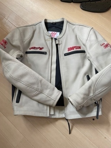 シンプソンパンチングレザー　LL  牛革