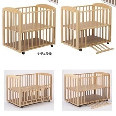 カトージ　ミニベビーベッド&西川リビング　敷布団セットの画像