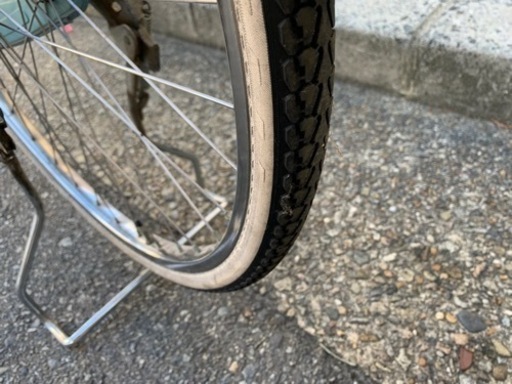 ??　BRIDGESTONE ママチャリ　２６インチ　カギあり　ライト　付き　青　美品