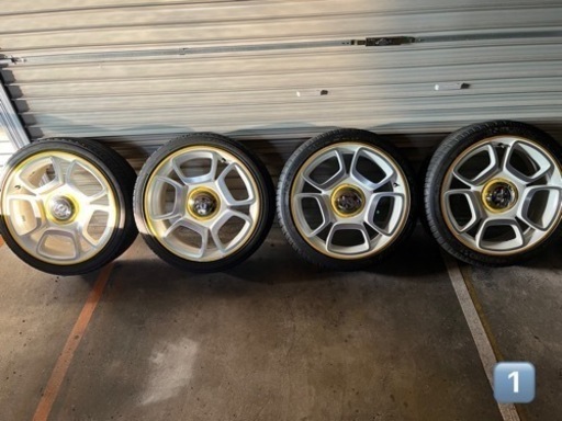 アバルト595純正アルミ　205/40/17 4本 ガリ傷有り　ブレンボ非対応