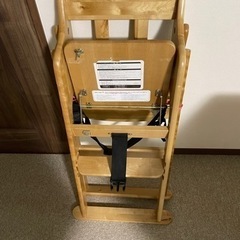 ベビーチェア テーブル付き 折りたたみ 組み立て不要 完成品 木製椅子 ハイチェア テーブル 木製 の画像