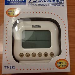 タニタ　温湿度計付アラームクロック