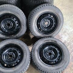 中古鉄ホイール付き中古冬タイヤ 195/65R15