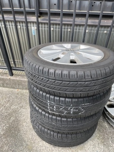 購入者決定　アルミホイール　バリ山サマータイヤ付き4本セット　155/65R14