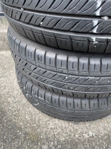 購入者決定　アルミホイール　バリ山サマータイヤ付き4本セット　155/65R14