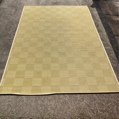 キャンプやBBQ用に☆2m強 特大い草ラグ、2枚