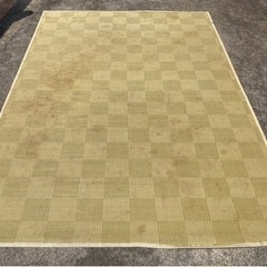 キャンプやBBQ用に☆2m強 特大い草ラグ、2枚の画像