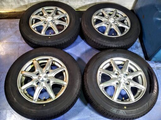 夏 軽自動車【~90％富山】人気のブリヂストン 145/80R13 N-BOX Nボックス NBOX スペーシア ワゴンR タント ムーヴ イース ウェイク キャスト DAYZ デイズ EKワゴン 中古4本