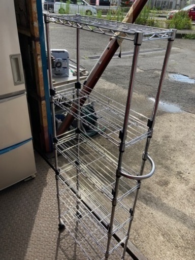 [スリムメタルラック美品]リサイクルショップヘルプ